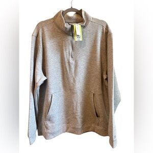 All in Motion Men's Gray Zip-Up Sweater